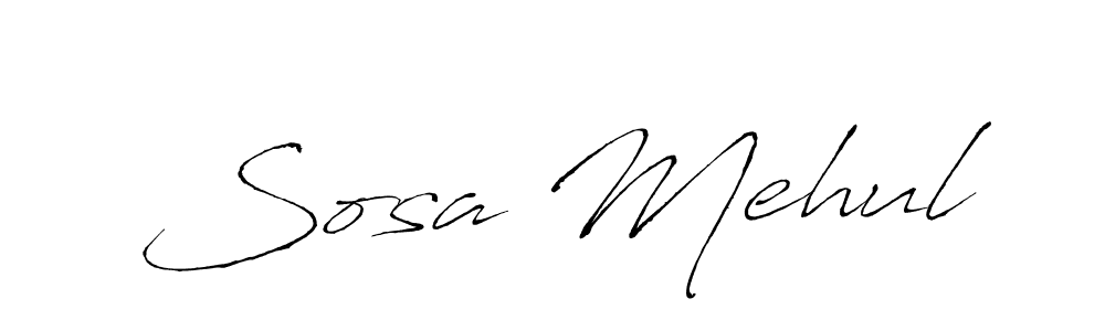 Sosa Mehul stylish signature style. Best Handwritten Sign (Antro_Vectra) for my name. Handwritten Signature Collection Ideas for my name Sosa Mehul. Sosa Mehul signature style 6 images and pictures png