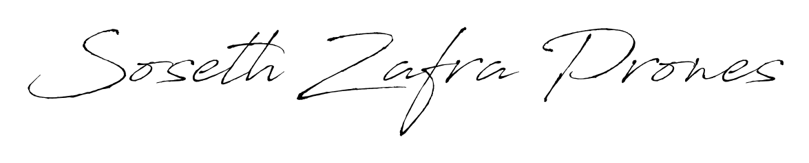 A modern signature idea for name Soseth Zafra Prones using Antro_Vectra font. Clean strokes and elegant curves make it stand out instantly. Soseth Zafra Prones signature style 6 images and pictures png