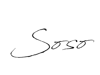 Also we have Soso name is the best signature style. Create professional handwritten signature collection using Antro_Vectra autograph style. Soso signature style 6 images and pictures png