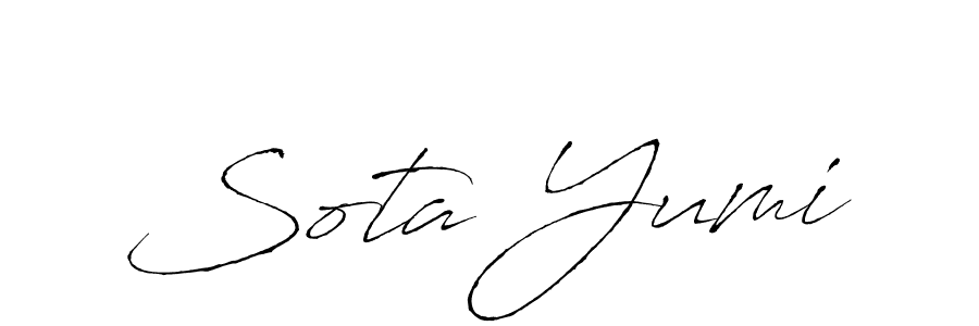 Use a signature maker to create a handwritten signature online. With this signature software, you can design (Antro_Vectra) your own signature for name Sota Yumi. Sota Yumi signature style 6 images and pictures png