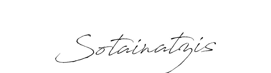 Make a beautiful signature design for name Sotainatzis. With this signature (Antro_Vectra) style, you can create a handwritten signature for free. Sotainatzis signature style 6 images and pictures png