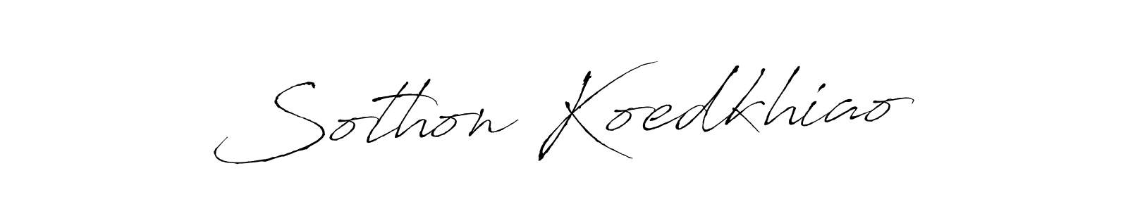 Use a signature maker to create a handwritten signature online. With this signature software, you can design (Antro_Vectra) your own signature for name Sothon Koedkhiao. Sothon Koedkhiao signature style 6 images and pictures png