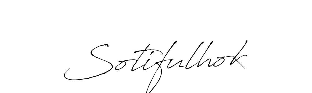 Design your own signature with our free online signature maker. With this signature software, you can create a handwritten (Antro_Vectra) signature for name Sotifulhok. Sotifulhok signature style 6 images and pictures png