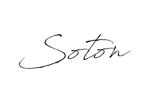 Also we have Soton name is the best signature style. Create professional handwritten signature collection using Antro_Vectra autograph style. Soton signature style 6 images and pictures png