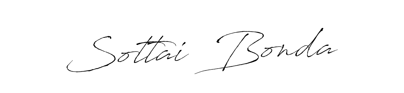 How to make Sottai  Bonda name signature. Use Antro_Vectra style for creating short signs online. This is the latest handwritten sign. Sottai  Bonda signature style 6 images and pictures png