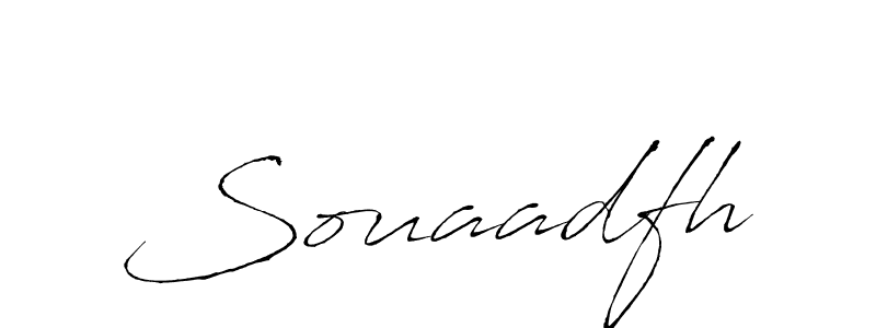 The best way (Antro_Vectra) to make a short signature is to pick only two or three words in your name. The name Souaadfh include a total of six letters. For converting this name. Souaadfh signature style 6 images and pictures png