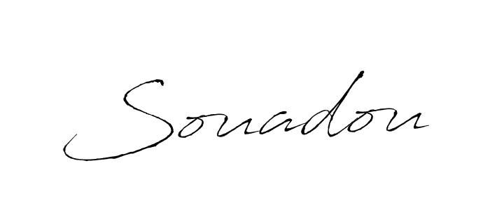 How to make Souadou name signature. Use Antro_Vectra style for creating short signs online. This is the latest handwritten sign. Souadou signature style 6 images and pictures png