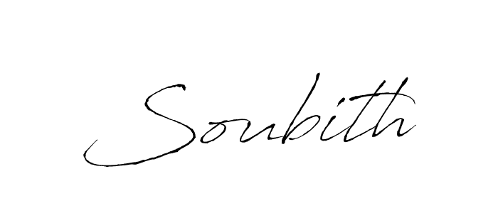 Antro_Vectra is a professional signature style that is perfect for those who want to add a touch of class to their signature. It is also a great choice for those who want to make their signature more unique. Get Soubith name to fancy signature for free. Soubith signature style 6 images and pictures png