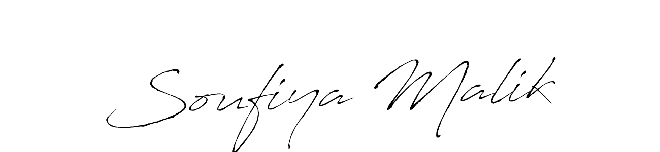 How to make Soufiya Malik name signature. Use Antro_Vectra style for creating short signs online. This is the latest handwritten sign. Soufiya Malik signature style 6 images and pictures png
