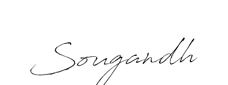 Use a signature maker to create a handwritten signature online. With this signature software, you can design (Antro_Vectra) your own signature for name Sougandh. Sougandh signature style 6 images and pictures png