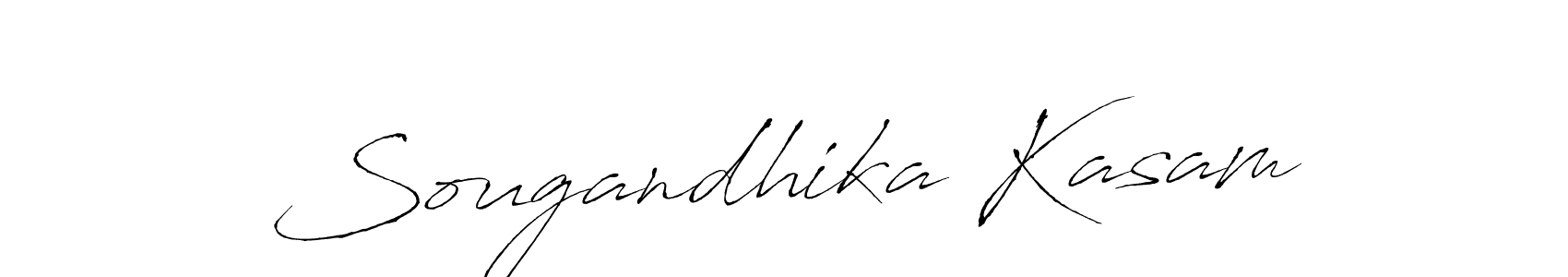 Also You can easily find your signature by using the search form. We will create Sougandhika Kasam name handwritten signature images for you free of cost using Antro_Vectra sign style. Sougandhika Kasam signature style 6 images and pictures png