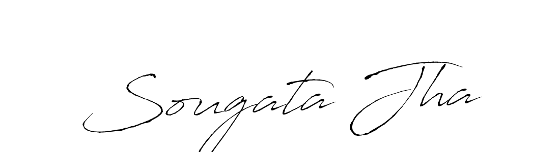 Create a beautiful signature design for name Sougata Jha. With this signature (Antro_Vectra) fonts, you can make a handwritten signature for free. Sougata Jha signature style 6 images and pictures png