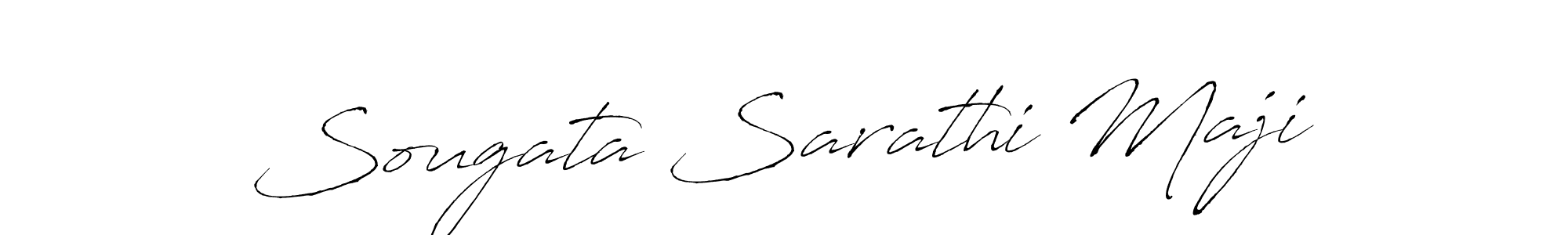 How to make Sougata Sarathi Maji name signature. Use Antro_Vectra style for creating short signs online. This is the latest handwritten sign. Sougata Sarathi Maji signature style 6 images and pictures png