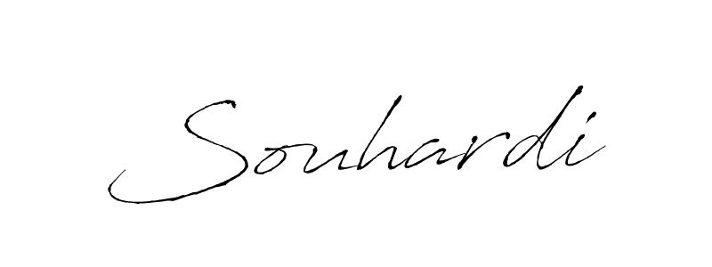 Make a beautiful signature design for name Souhardi. With this signature (Antro_Vectra) style, you can create a handwritten signature for free. Souhardi signature style 6 images and pictures png