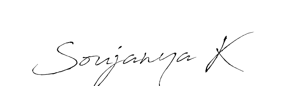 Also You can easily find your signature by using the search form. We will create Soujanya K name handwritten signature images for you free of cost using Antro_Vectra sign style. Soujanya K signature style 6 images and pictures png