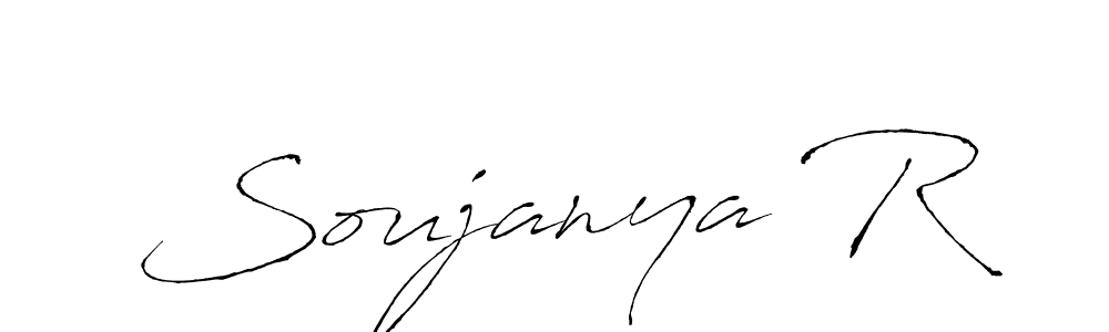 It looks lik you need a new signature style for name Soujanya R. Design unique handwritten (Antro_Vectra) signature with our free signature maker in just a few clicks. Soujanya R signature style 6 images and pictures png