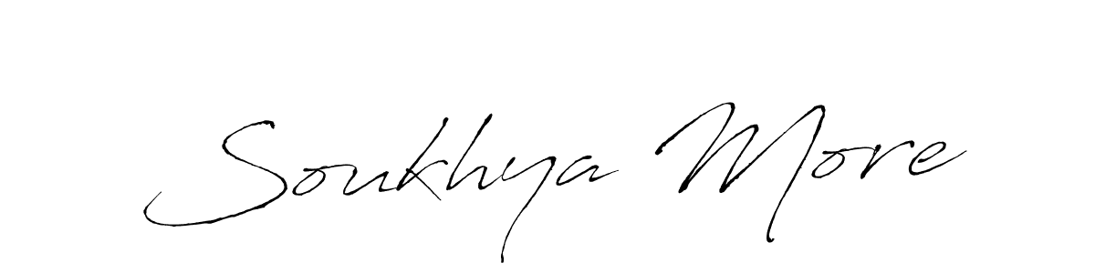 It looks lik you need a new signature style for name Soukhya More. Design unique handwritten (Antro_Vectra) signature with our free signature maker in just a few clicks. Soukhya More signature style 6 images and pictures png