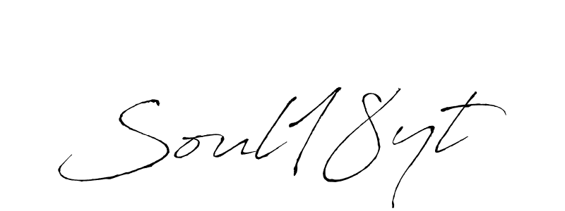 Design your own signature with our free online signature maker. With this signature software, you can create a handwritten (Antro_Vectra) signature for name Soul18yt. Soul18yt signature style 6 images and pictures png