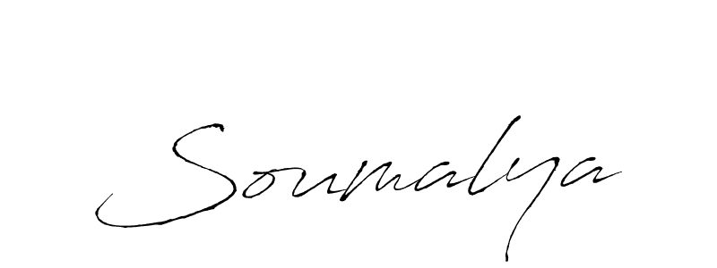 Make a beautiful signature design for name Soumalya. With this signature (Antro_Vectra) style, you can create a handwritten signature for free. Soumalya signature style 6 images and pictures png