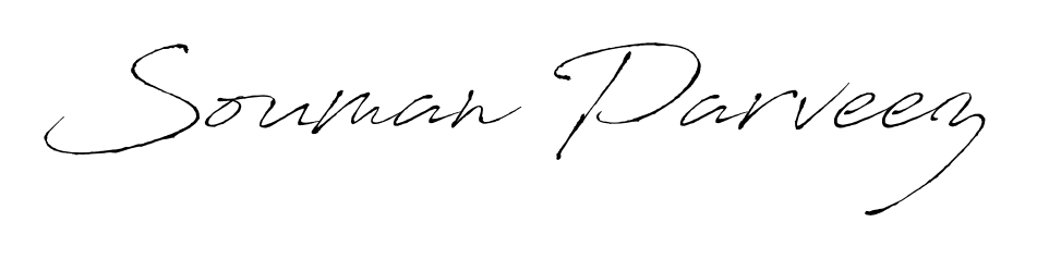 A dynamic signature style for Souman Parveez using Antro_Vectra script. Designed to look authentic, handwritten, and professional. Souman Parveez signature style 6 images and pictures png