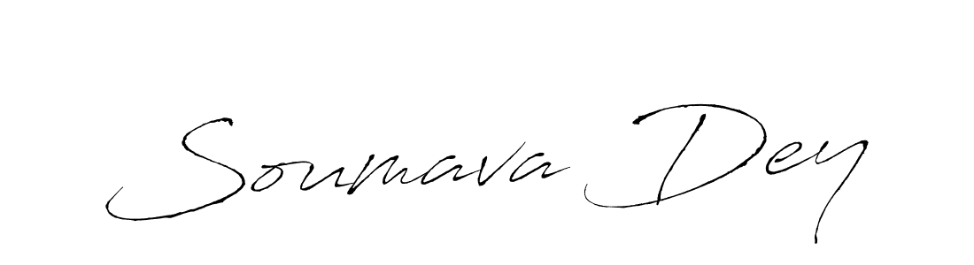 Soumava Dey stylish signature style. Best Handwritten Sign (Antro_Vectra) for my name. Handwritten Signature Collection Ideas for my name Soumava Dey. Soumava Dey signature style 6 images and pictures png