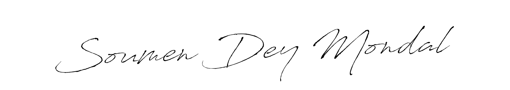 Make a beautiful signature design for name Soumen Dey Mondal. With this signature (Antro_Vectra) style, you can create a handwritten signature for free. Soumen Dey Mondal signature style 6 images and pictures png