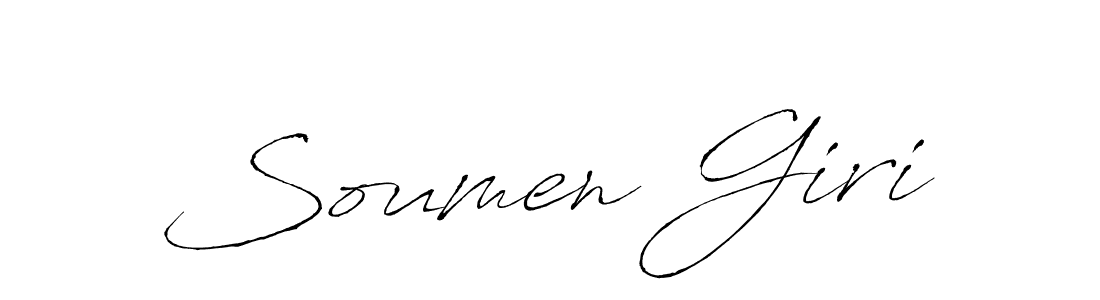 The best way (Antro_Vectra) to make a short signature is to pick only two or three words in your name. The name Soumen Giri include a total of six letters. For converting this name. Soumen Giri signature style 6 images and pictures png