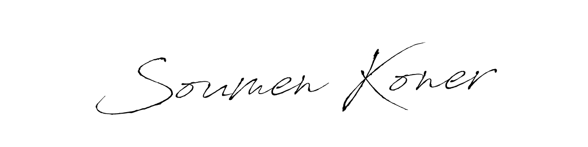 Make a short Soumen Koner signature style. Manage your documents anywhere anytime using Antro_Vectra. Create and add eSignatures, submit forms, share and send files easily. Soumen Koner signature style 6 images and pictures png