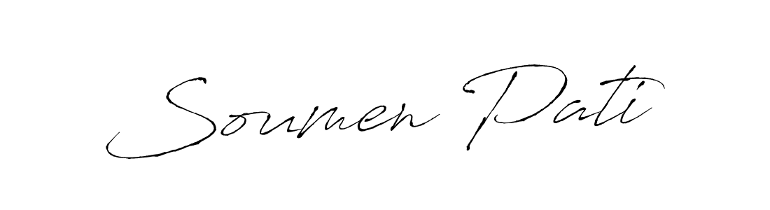 This is the best signature style for the Soumen Pati name. Also you like these signature font (Antro_Vectra). Mix name signature. Soumen Pati signature style 6 images and pictures png