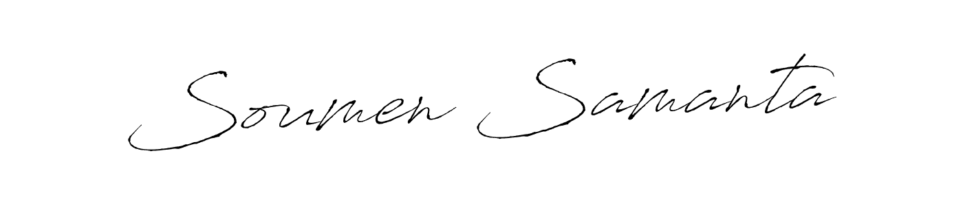Use a signature maker to create a handwritten signature online. With this signature software, you can design (Antro_Vectra) your own signature for name Soumen Samanta. Soumen Samanta signature style 6 images and pictures png