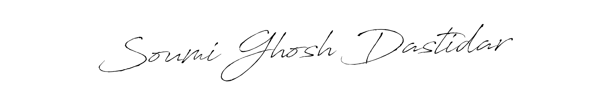 It looks lik you need a new signature style for name Soumi Ghosh Dastidar. Design unique handwritten (Antro_Vectra) signature with our free signature maker in just a few clicks. Soumi Ghosh Dastidar signature style 6 images and pictures png