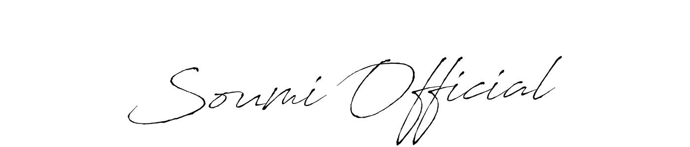 How to make Soumi Official name signature. Use Antro_Vectra style for creating short signs online. This is the latest handwritten sign. Soumi Official signature style 6 images and pictures png