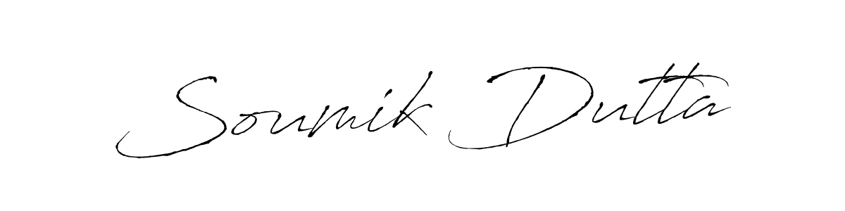 Make a beautiful signature design for name Soumik Dutta. With this signature (Antro_Vectra) style, you can create a handwritten signature for free. Soumik Dutta signature style 6 images and pictures png