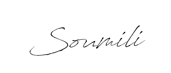 Antro_Vectra is a professional signature style that is perfect for those who want to add a touch of class to their signature. It is also a great choice for those who want to make their signature more unique. Get Soumili name to fancy signature for free. Soumili signature style 6 images and pictures png