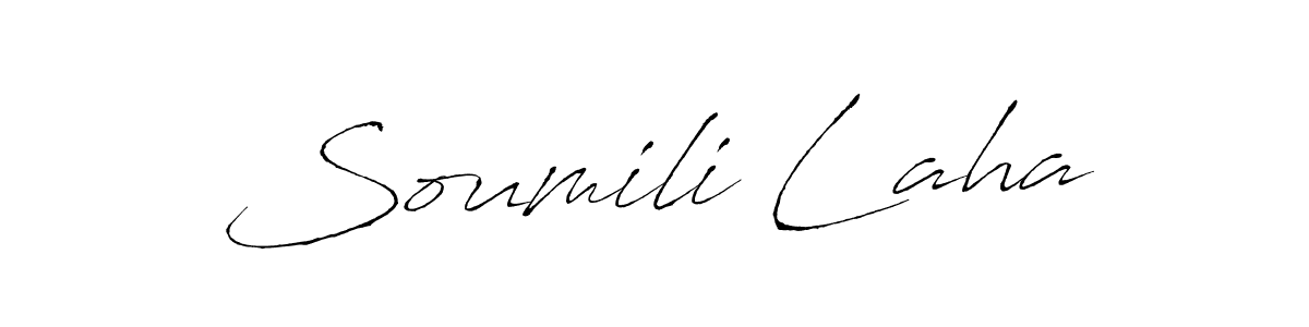 Use a signature maker to create a handwritten signature online. With this signature software, you can design (Antro_Vectra) your own signature for name Soumili Laha. Soumili Laha signature style 6 images and pictures png