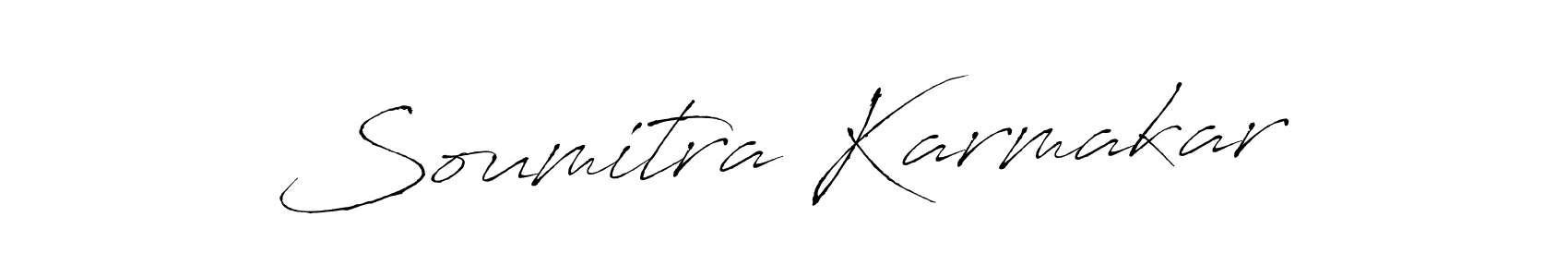 Create a beautiful signature design for name Soumitra Karmakar. With this signature (Antro_Vectra) fonts, you can make a handwritten signature for free. Soumitra Karmakar signature style 6 images and pictures png