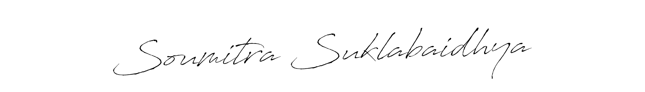 You should practise on your own different ways (Antro_Vectra) to write your name (Soumitra Suklabaidhya) in signature. don't let someone else do it for you. Soumitra Suklabaidhya signature style 6 images and pictures png