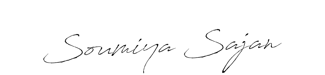 It looks lik you need a new signature style for name Soumiya Sajan. Design unique handwritten (Antro_Vectra) signature with our free signature maker in just a few clicks. Soumiya Sajan signature style 6 images and pictures png