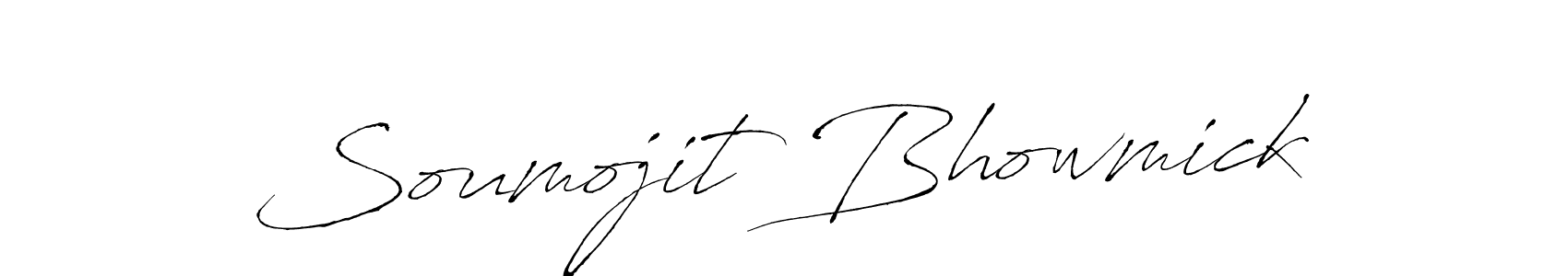 How to make Soumojit Bhowmick signature? Antro_Vectra is a professional autograph style. Create handwritten signature for Soumojit Bhowmick name. Soumojit Bhowmick signature style 6 images and pictures png