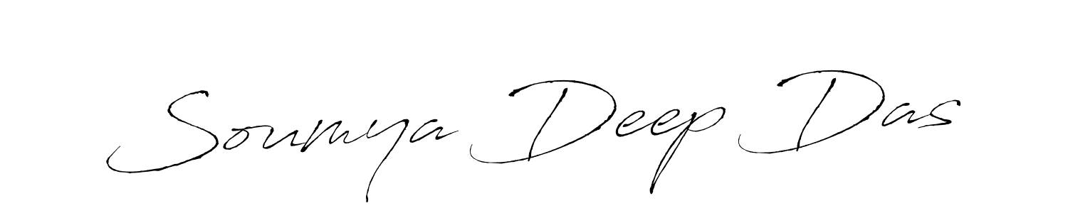 Make a beautiful signature design for name Soumya Deep Das. With this signature (Antro_Vectra) style, you can create a handwritten signature for free. Soumya Deep Das signature style 6 images and pictures png