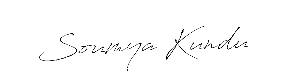 Soumya Kundu stylish signature style. Best Handwritten Sign (Antro_Vectra) for my name. Handwritten Signature Collection Ideas for my name Soumya Kundu. Soumya Kundu signature style 6 images and pictures png