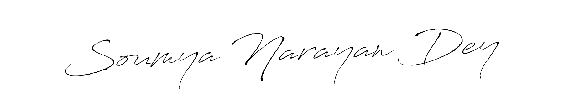 How to make Soumya Narayan Dey signature? Antro_Vectra is a professional autograph style. Create handwritten signature for Soumya Narayan Dey name. Soumya Narayan Dey signature style 6 images and pictures png