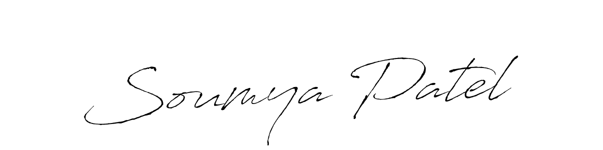 Also You can easily find your signature by using the search form. We will create Soumya Patel name handwritten signature images for you free of cost using Antro_Vectra sign style. Soumya Patel signature style 6 images and pictures png