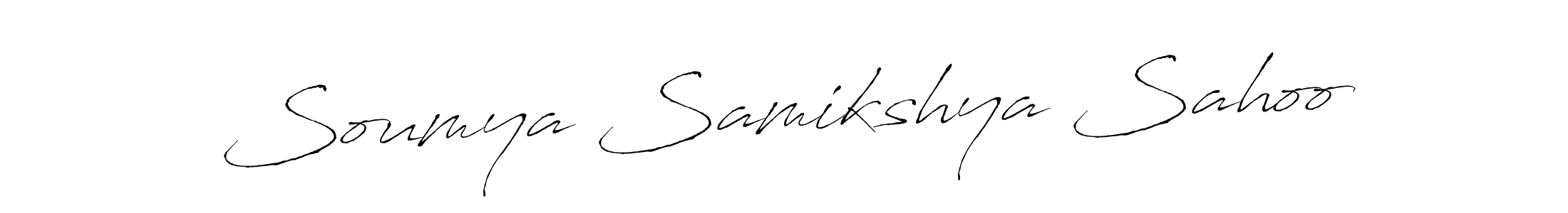 The best way (Antro_Vectra) to make a short signature is to pick only two or three words in your name. The name Soumya Samikshya Sahoo include a total of six letters. For converting this name. Soumya Samikshya Sahoo signature style 6 images and pictures png