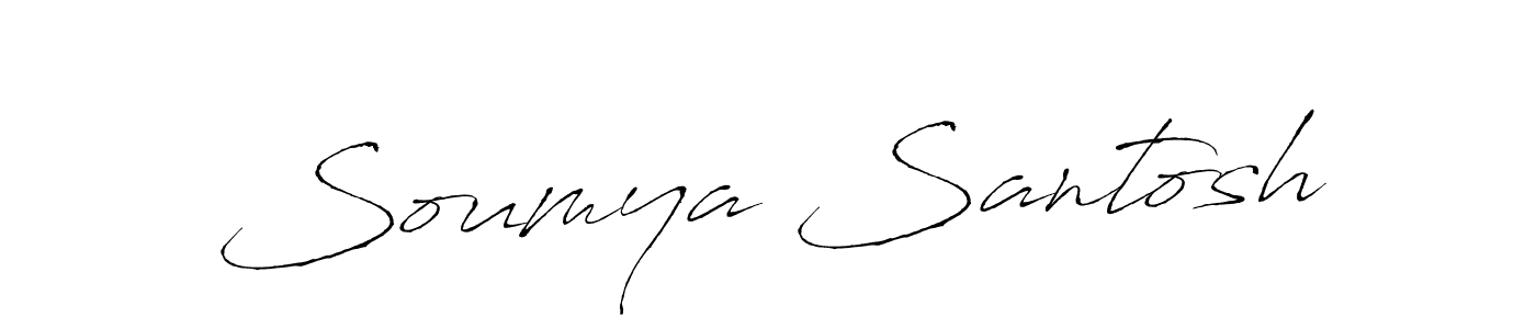 Design your own signature with our free online signature maker. With this signature software, you can create a handwritten (Antro_Vectra) signature for name Soumya Santosh. Soumya Santosh signature style 6 images and pictures png
