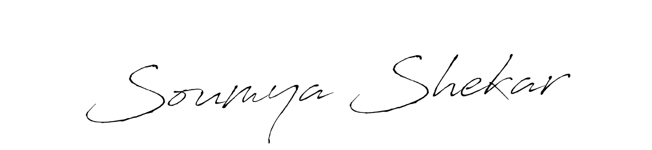 The best way (Antro_Vectra) to make a short signature is to pick only two or three words in your name. The name Soumya Shekar include a total of six letters. For converting this name. Soumya Shekar signature style 6 images and pictures png