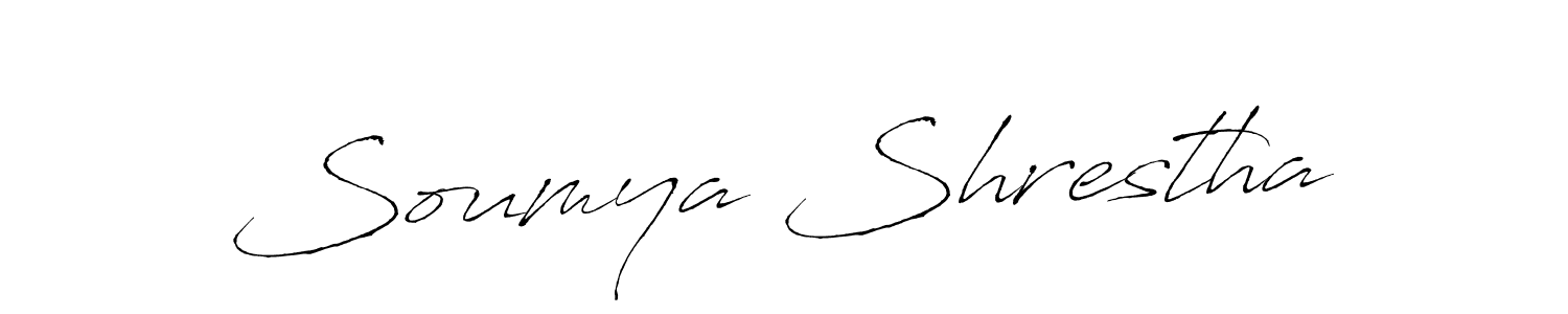 Antro_Vectra is a professional signature style that is perfect for those who want to add a touch of class to their signature. It is also a great choice for those who want to make their signature more unique. Get Soumya Shrestha name to fancy signature for free. Soumya Shrestha signature style 6 images and pictures png