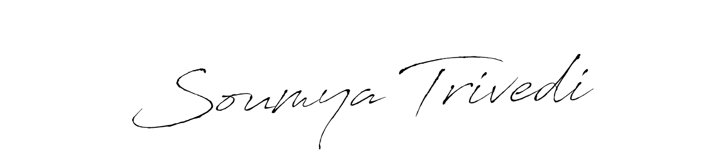 Use a signature maker to create a handwritten signature online. With this signature software, you can design (Antro_Vectra) your own signature for name Soumya Trivedi. Soumya Trivedi signature style 6 images and pictures png