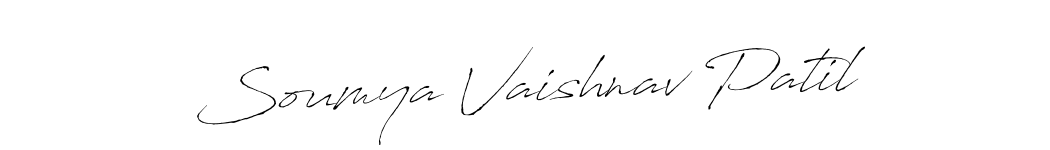 Similarly Antro_Vectra is the best handwritten signature design. Signature creator online .You can use it as an online autograph creator for name Soumya Vaishnav Patil. Soumya Vaishnav Patil signature style 6 images and pictures png