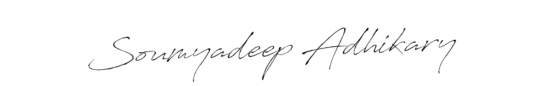 The best way (Antro_Vectra) to make a short signature is to pick only two or three words in your name. The name Soumyadeep Adhikary include a total of six letters. For converting this name. Soumyadeep Adhikary signature style 6 images and pictures png